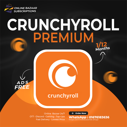 1 Year Crunchyroll Premium Subscription